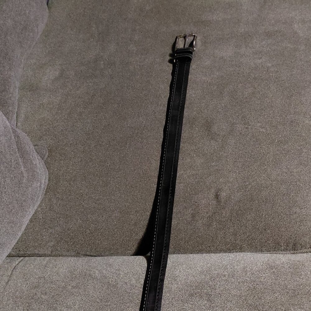 Men's Mezlan Black Leather Belt